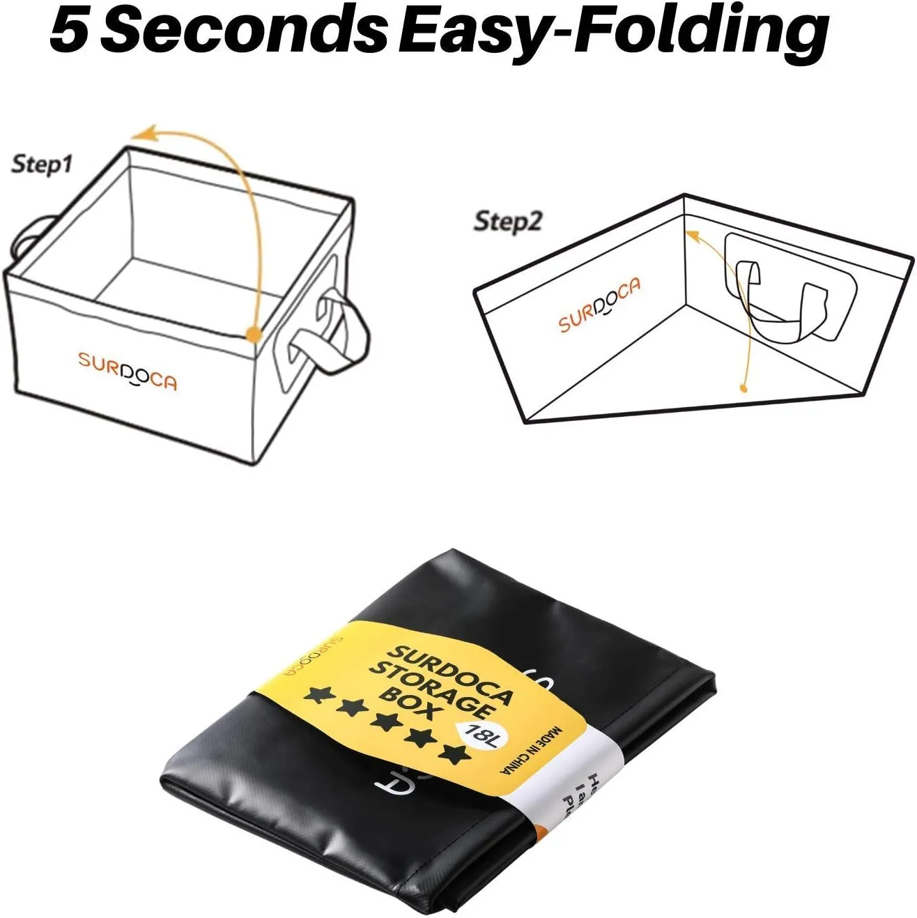 Multifunctional Foldable Car Storage Box SURDOCA