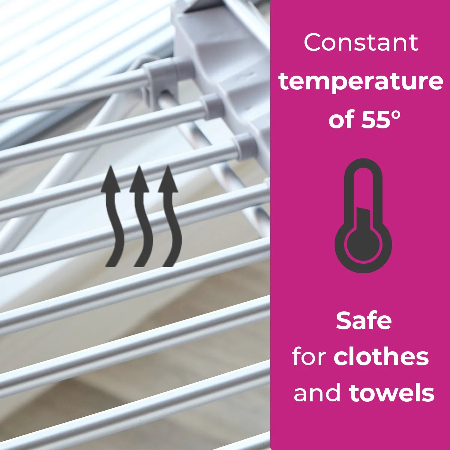Neo Electric Heated Winged Airer Clothes Dryer Rack