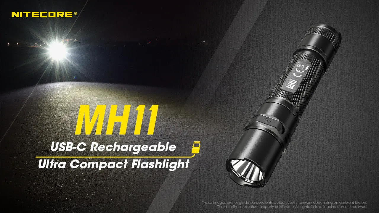 Nitecore MH11 EDC Flashlight (1000 Lumens | USB-C Rechargeable)