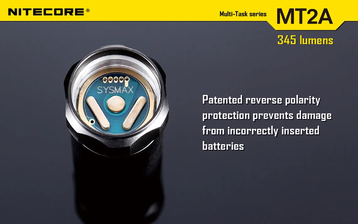 Nitecore MT2A 345 lumens LED Multi-Task Flashlight