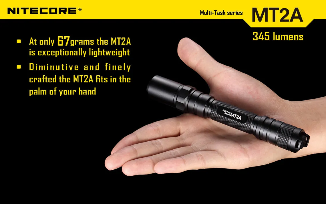 Nitecore MT2A 345 lumens LED Multi-Task Flashlight