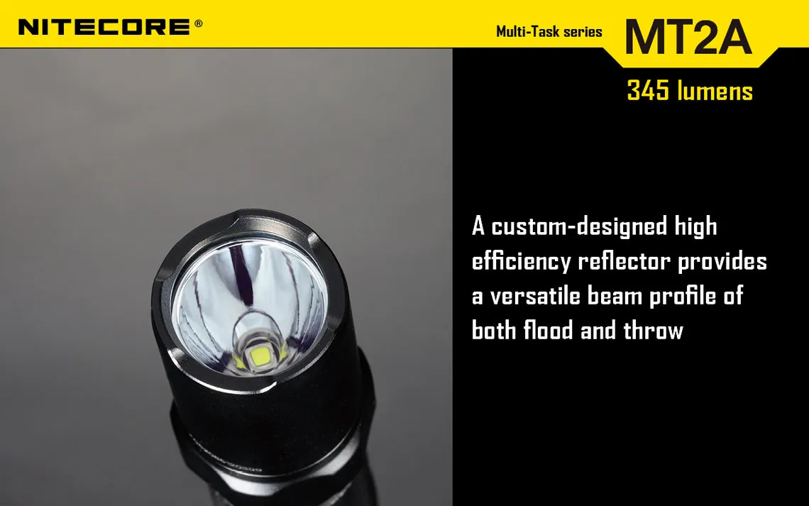 Nitecore MT2A 345 lumens LED Multi-Task Flashlight