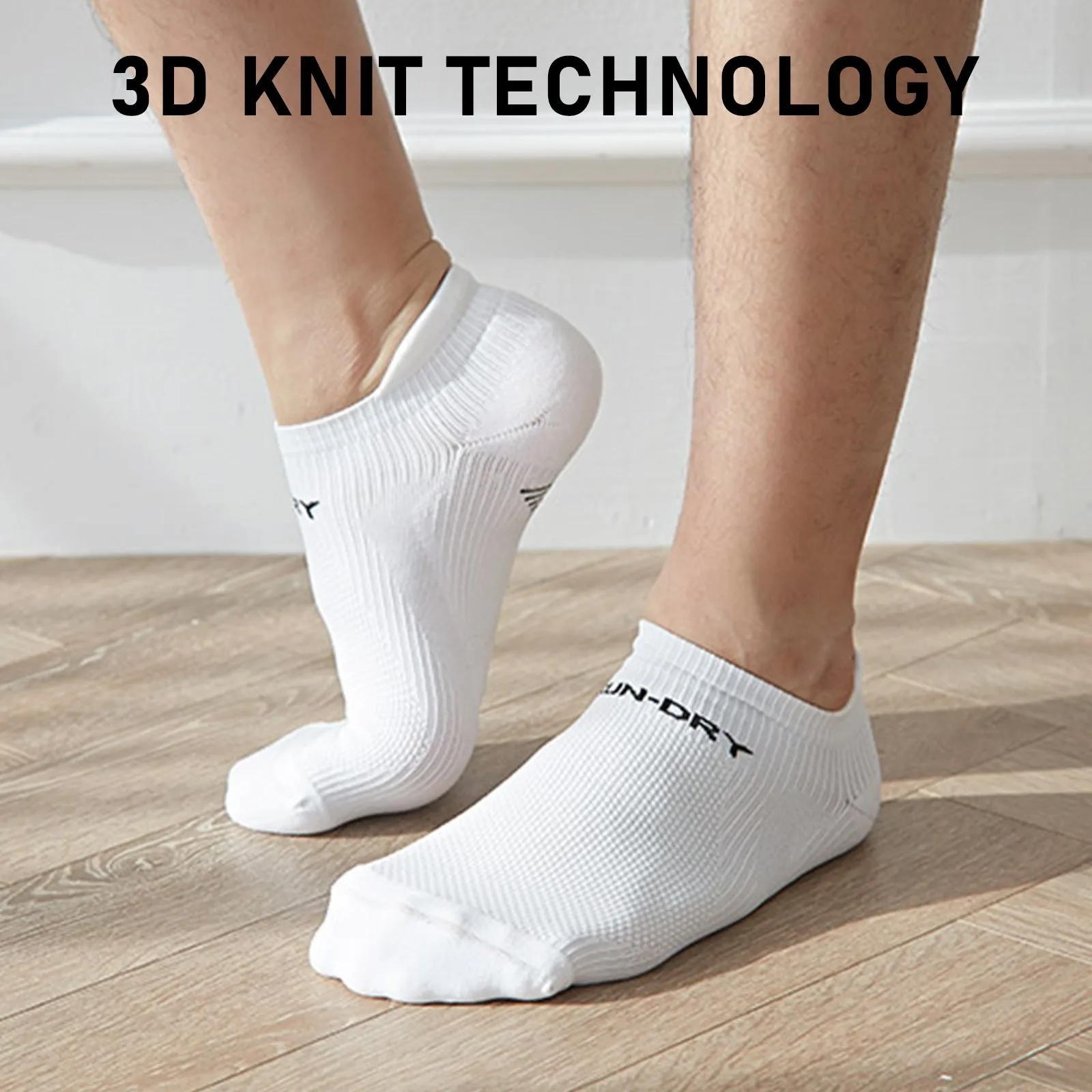 NNEDSZ 4 Pack Medium White Seamless Sport Sneakers Socks Non-Slip Heel Tab