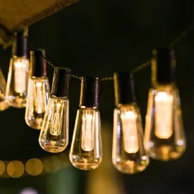 Outdoor Led String Lights Total Patio Lights with Remote Vintage Edison Bulbs, Outdoor String Porch Lights For Porch Deck Garden Lights String