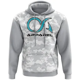 Overcome Average Fleece Hoodie - Snow Camo