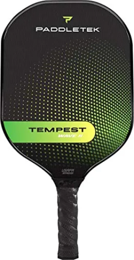 Paddletek Tempest Wave II Pickleball Paddle (Green, 7.4-7.8 Ounces)