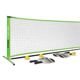 Pro Focus Pickleball Net Set - Complete with 4 Paddles, 3 Pickleball Balls, and 1 Official Size Net