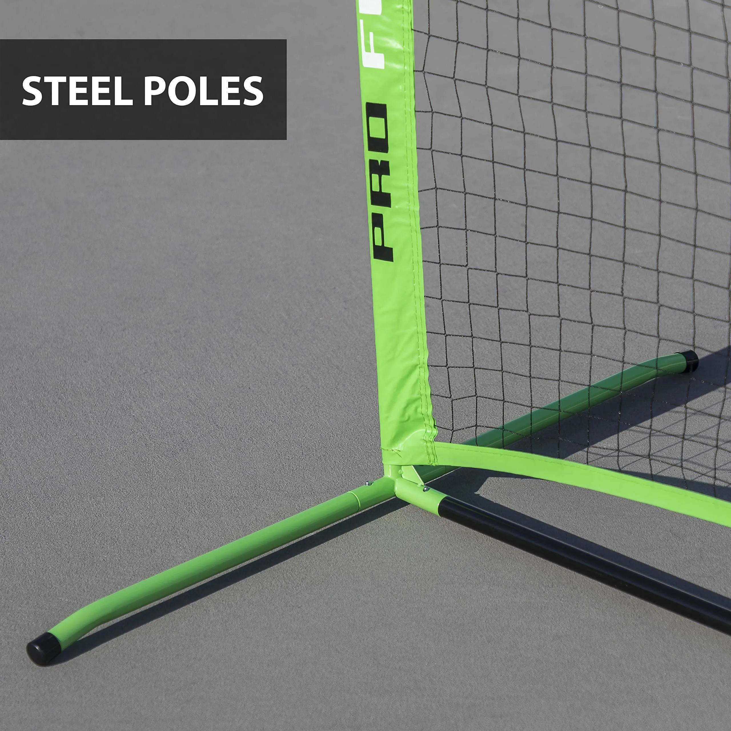 Pro Focus Pickleball Net Set - Complete with 4 Paddles, 3 Pickleball Balls, and 1 Official Size Net