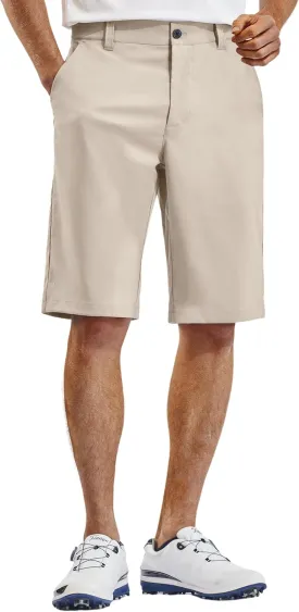 PULI Mens Golf Hiking Shorts Lightweight Casual Dress 12" Inseam Work Stretch Travel Hybrid Quick Drying with Pockets