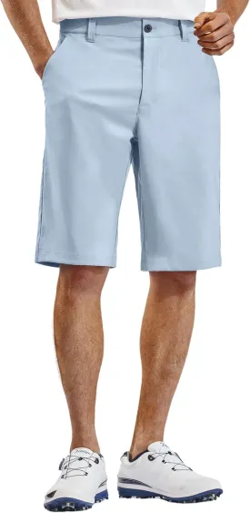 PULI Mens Golf Hiking Shorts Lightweight Casual Dress 12" Inseam Work Stretch Travel Hybrid Quick Drying with Pockets