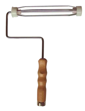 Roller Cage Frame Pro Heavy-Duty 5-Wire Wood Handle 240mm