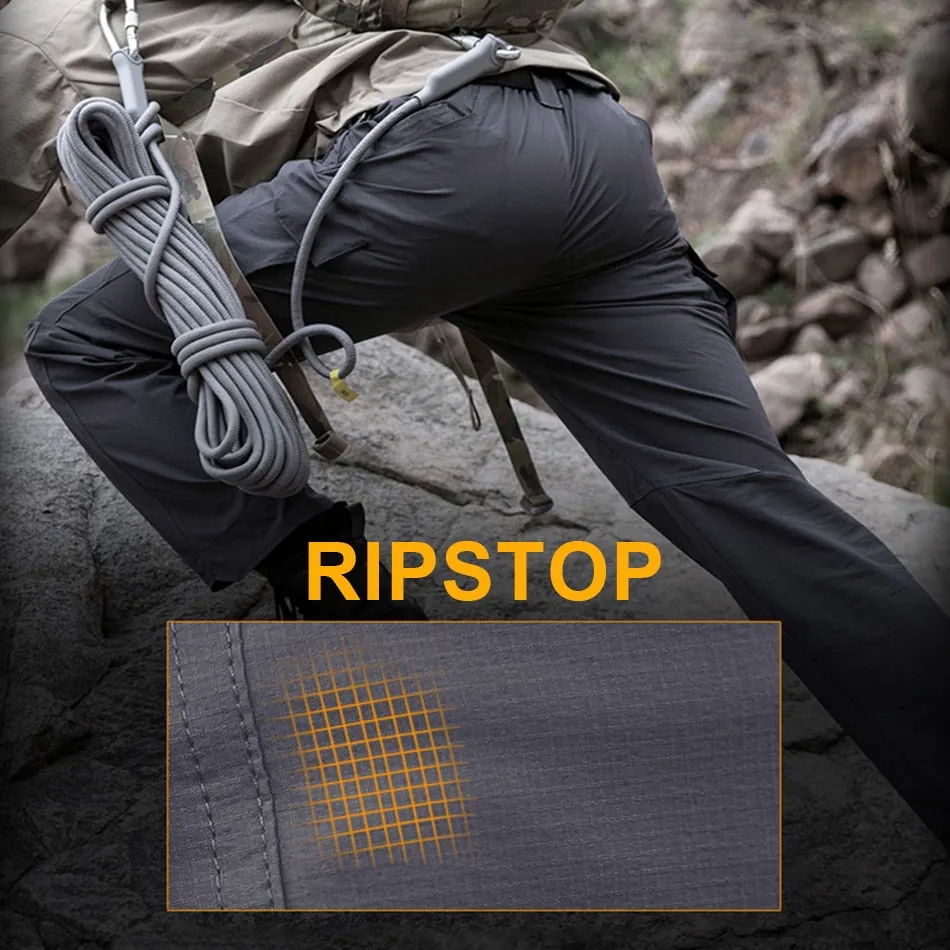 Tactical Mens IX9 Cargo Pants Combat SWAT Stretch Trousers Waterproof