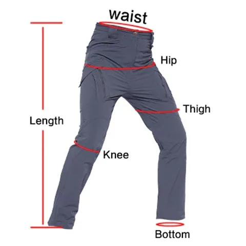 Tactical Mens IX9 Cargo Pants Combat SWAT Stretch Trousers Waterproof