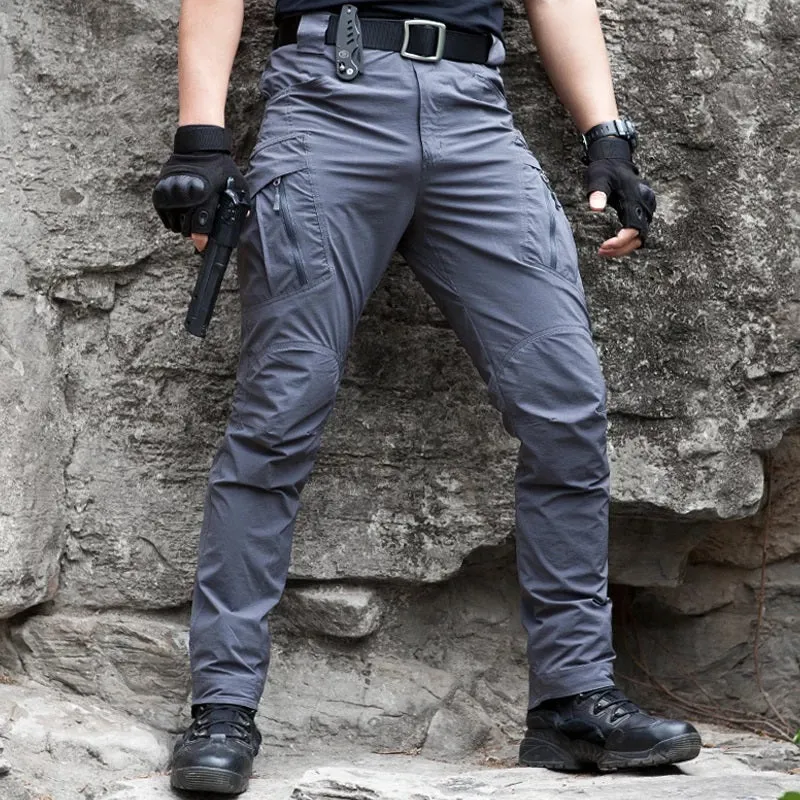 Tactical Mens IX9 Cargo Pants Combat SWAT Stretch Trousers Waterproof