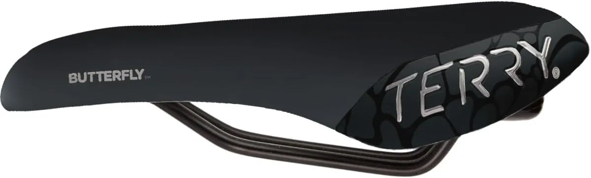 Terry Butterfly Cromoly Bike Saddle - Bicycle Seat for Women - Flexible & Comfortable - Dura-Tek Cover