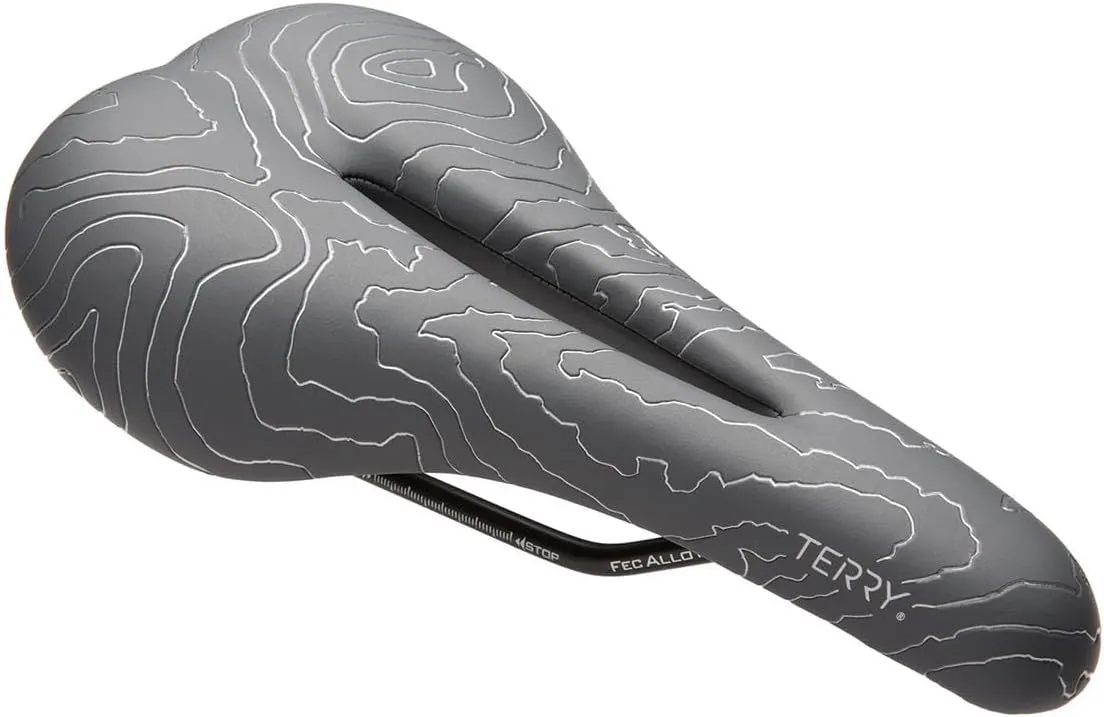 Terry Topo Mountain Bike Saddle - Bicycle Seat for Women - Flexible & Comfortable - Fibra-Tek Cover