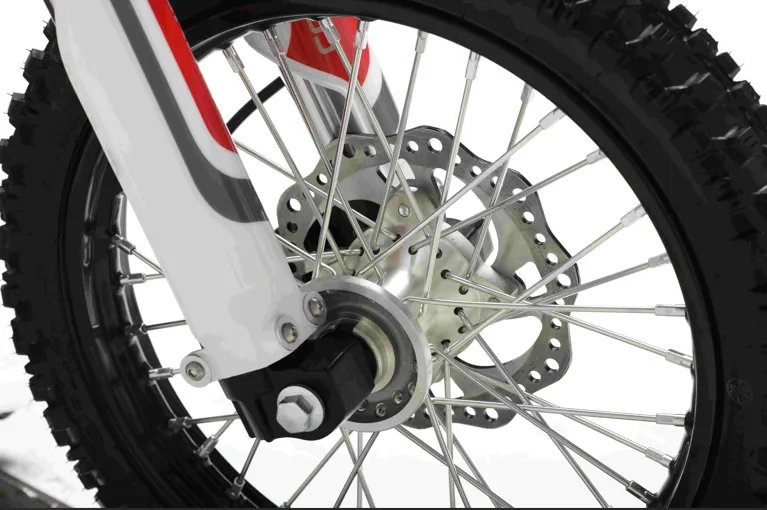 Trailmaster JHL MK125 Dirt Bike, 123.6cc, 4 speed manual trans,  Air Cooled, Electric Start, Dual Disk Brakes,29.5 inch seat, 14 inch front tire, Inverted Front Forks, Rear Nitrogen Mono Shock.