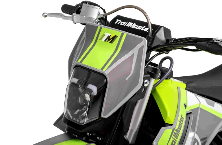 Trailmaster JHL MX250  Dirt Bike - 223cc Engine, 35.5 inch seat height, Over Head cam, Balanced Shaft,  Electric Start, Air Cooled, 4 stroke, 5 speed manual trans, 21 inch front tire & LED Headlight