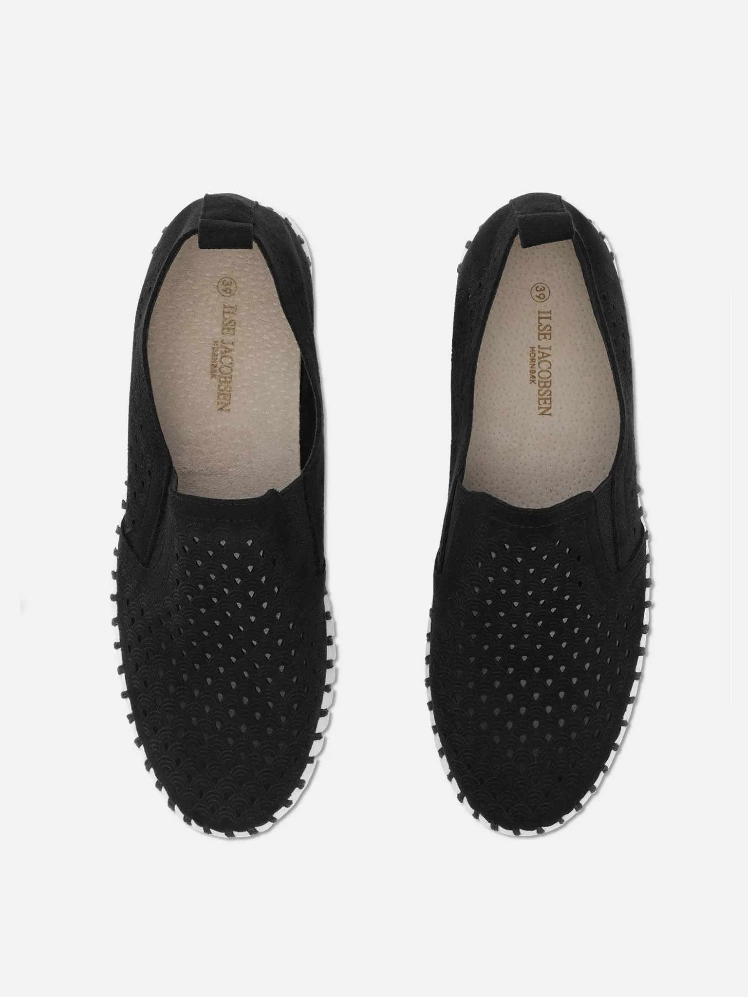 Tulip 140 Perforated Slip-On Sneaker in Black