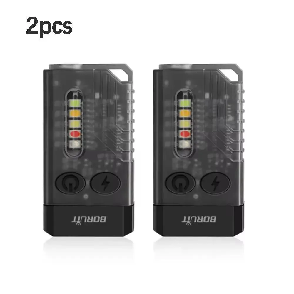 V10 EDC Keychain Light 1000 LM Powerful LED Flashlight Type-C Rechargeable Uv Lamp Tiki Fishing Torch Camping Lantern