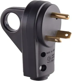 Veepeak 30 Amp RV Plug Male Replacement TT-30P Heavy Duty 125V 30A Rated 3 Prong Electrical Power Connector Extension Cord End with Easy to Grip Handle