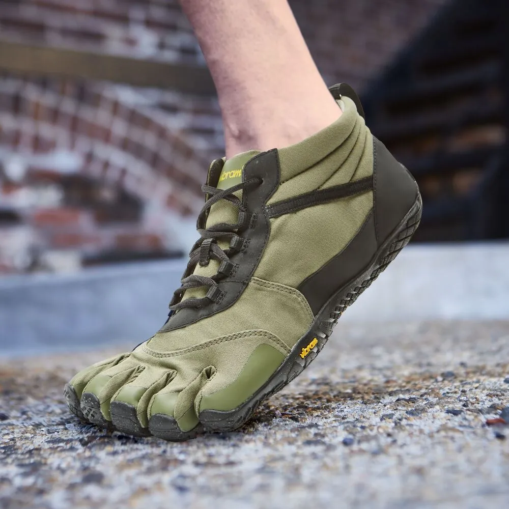 Vibram V-TREK INSULATED Mens Five Fingers All Terrain Trainers - Military/Black