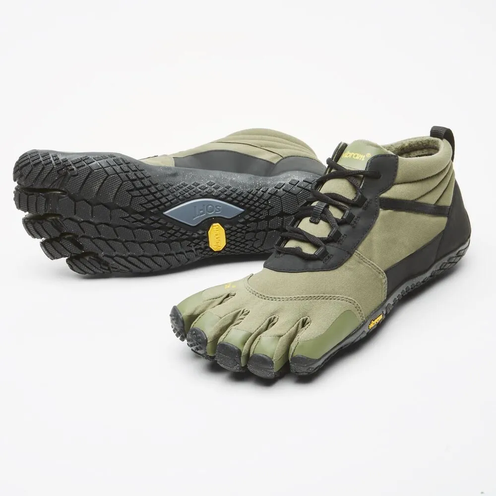Vibram V-TREK INSULATED Mens Five Fingers All Terrain Trainers - Military/Black