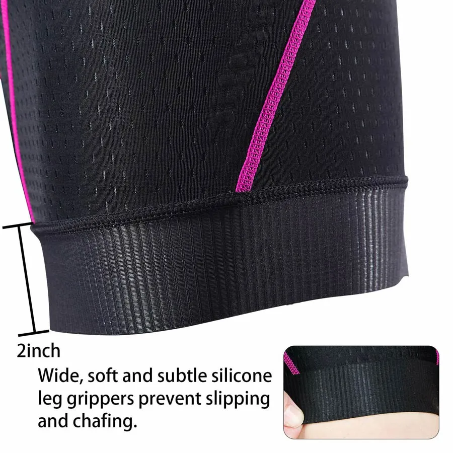 Women's 4D Padded Quick Dry Bicycle Underwear-PS6013-Pink