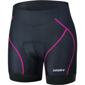 Women's 4D Padded Quick Dry Bicycle Underwear-PS6013-Pink